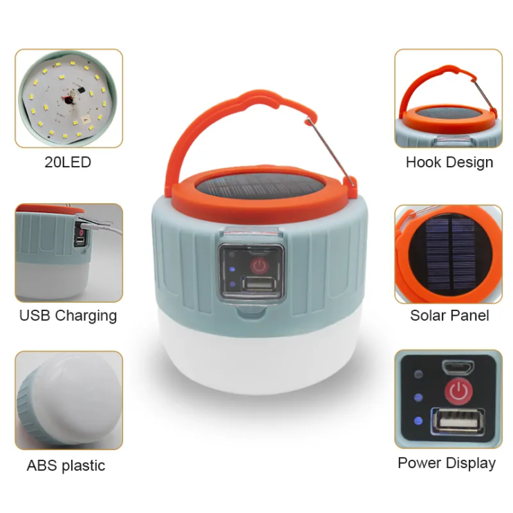 FNL-801 Лампа-фонарь Solar Emergency Light Multifunctional для кемпинга