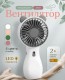 VR-052 Вентилятор мини DianDi SQ 2237 ручной портативный с ушками, аккумуляторный бесшумный usb