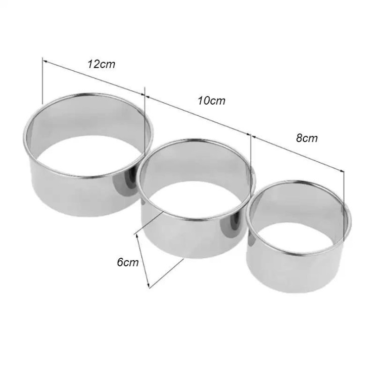 Rz-549 Кольцо Mousse Mold для торта и салатов 3 шт