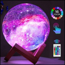 NCH-034-13 Ночник-светильник Moon Lamp цветной с пультом 13 см