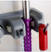 KP-653 Вешалка-держатель Mop Rack Broom Holder YW-10144 хозяйственный