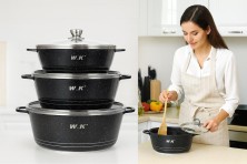 KP-360 Набор кастрюль WK 6шт с крышкой