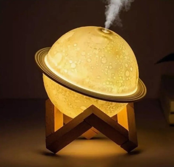 NCH-069 Ночник-увлажнитель 3D Saturn Lunar Lamp сатурн