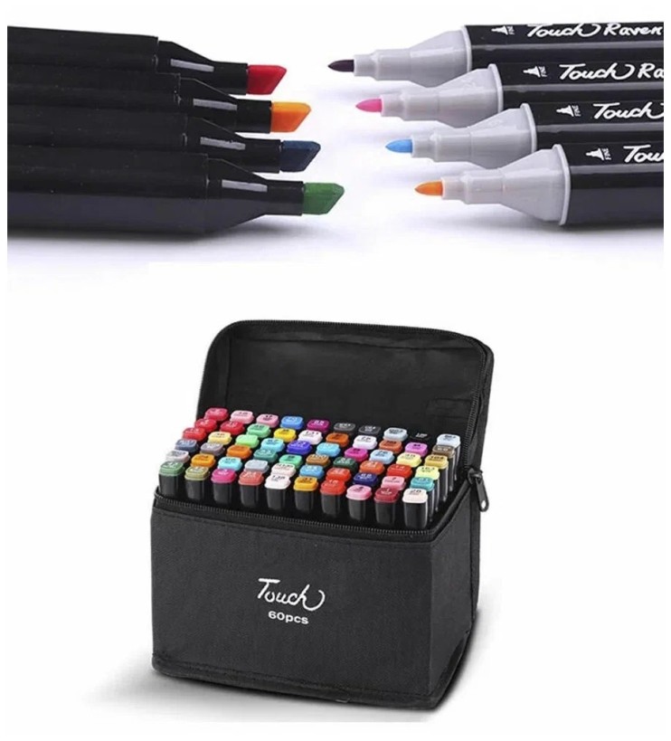 TV-599 Фломастеры для скетчинга 60 шт