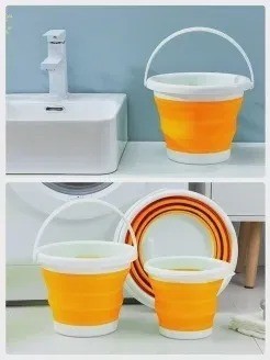 AV-251 Ведро складное силиконовое 10 л