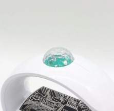 FNL-143 Смарт лампа-ночник YN-2366  с беспроводной зарядкой и дискошаром / Лампа с блютуз колонкой / Настольная лампа 