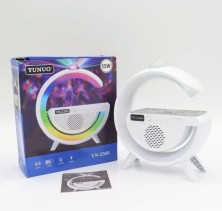 FNL-143 Смарт лампа-ночник YN-2366  с беспроводной зарядкой и дискошаром / Лампа с блютуз колонкой / Настольная лампа 