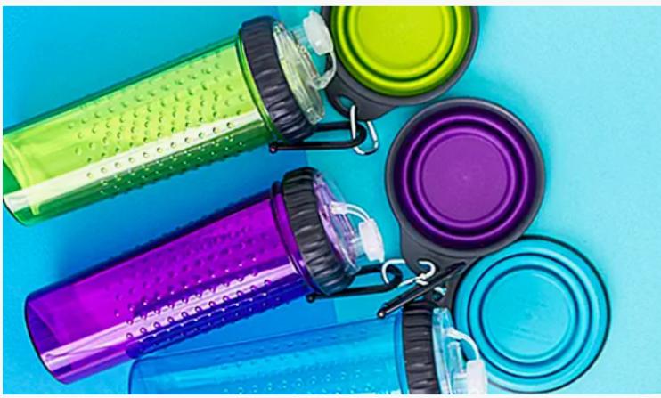 TV-657 Бутылка Snack-Duo двойная для воды и корма для животных