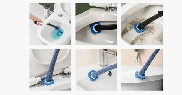 KP-615 Щетка для туалета с одноразовыми насадками