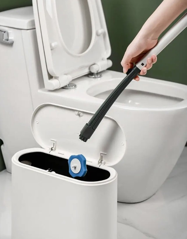 KP-615 Щетка для туалета с одноразовыми насадками