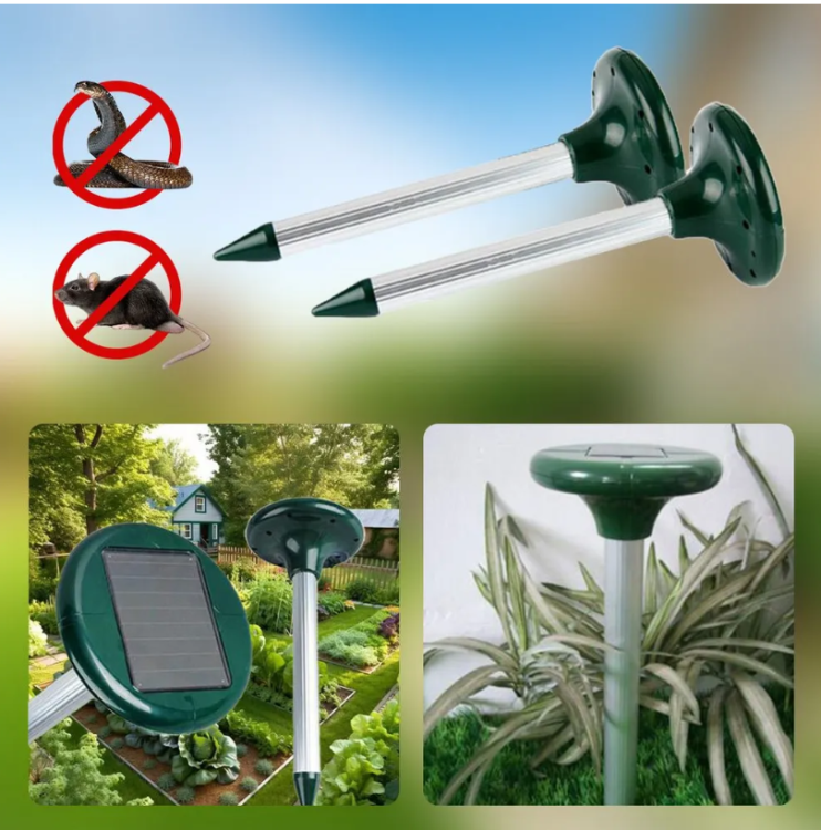 TV-418 Отпугиватель кротов Solar Snake Repeller садовый 2 шт
