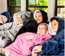 TDK-078 Плед Huggle толстовка с рукавами