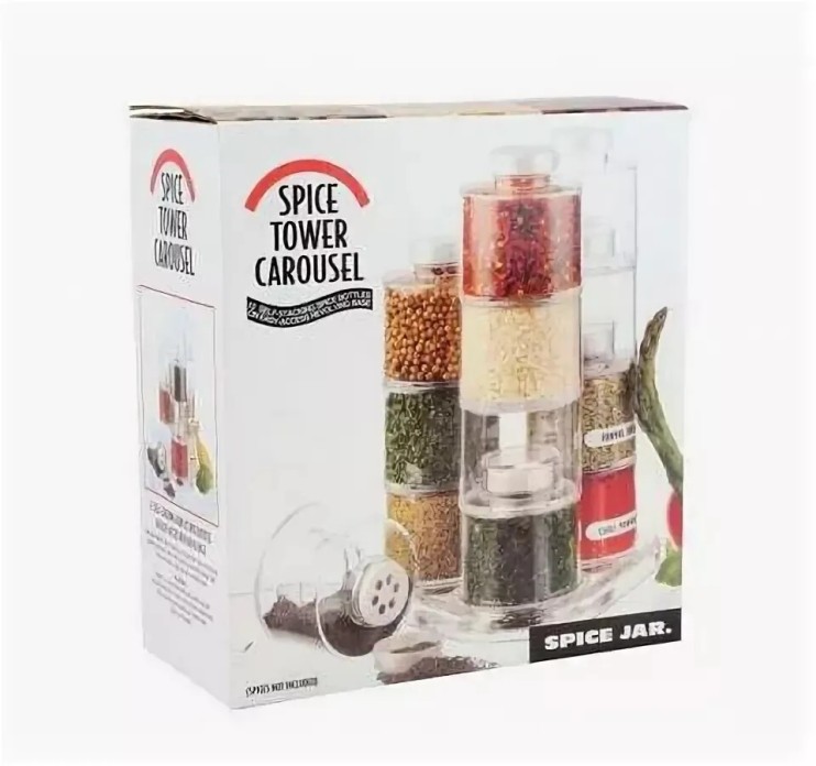 KP-485 Набор Spice Tower carousel 3 шт для специй