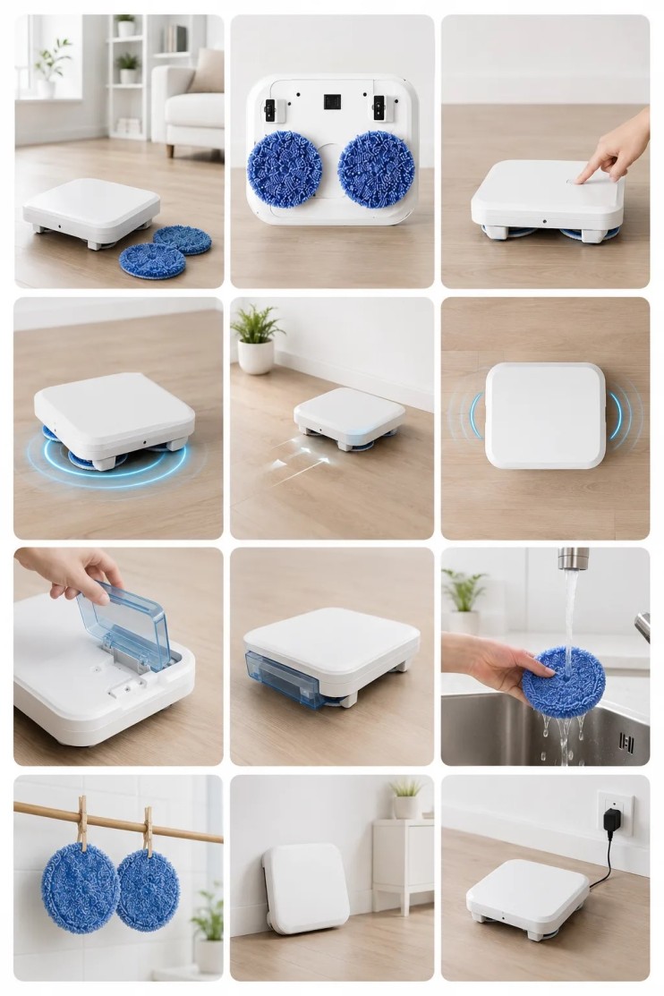 TDD-022 Робот-пылесос Level Gong Intelligent Sweeper NO.YS01 TV-A105 для мойки полов, полотер электрический для дома и офиса