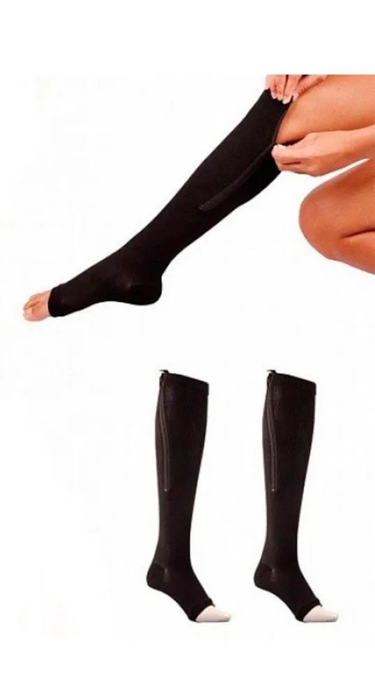 TV-375 Гольфы Zip Sox на молнии с открытым носом 