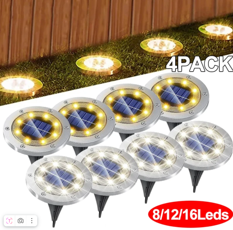 TV-430 Фонарь Led Disk садовый 4 шт в наборе