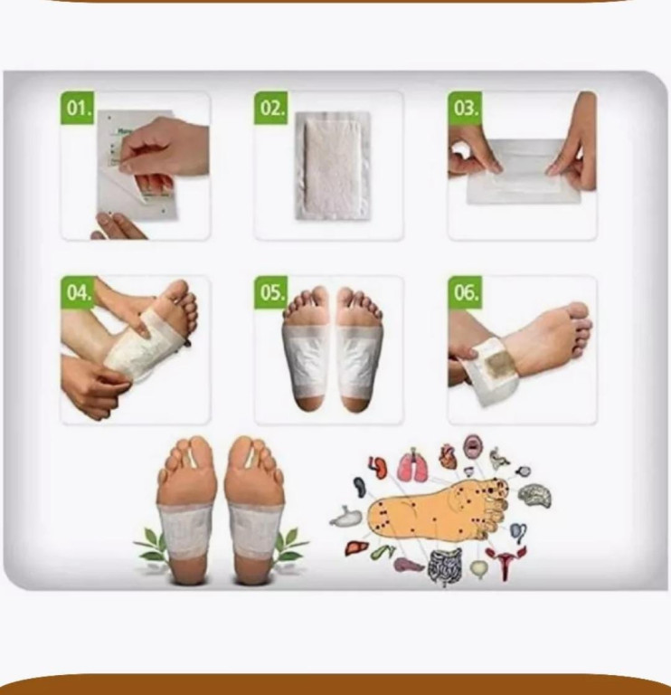 TV-241-1 Пластырь Kinoki Gold для выведения токсинов