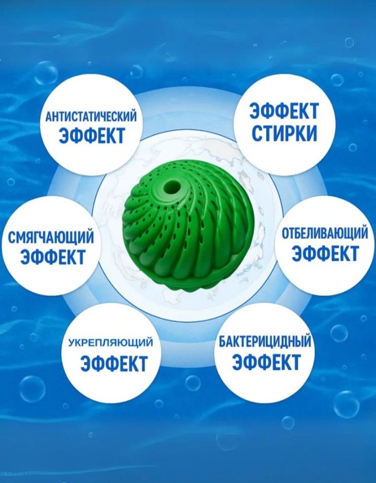 TV-441 Шар Clean Ballz для стирки без порошка турмалиновый многоразовый  Клин Бол