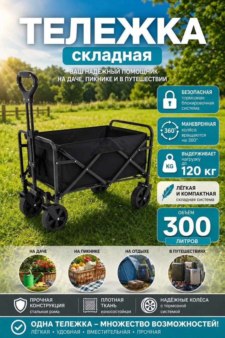 TV-461 Тележка складная маленькая