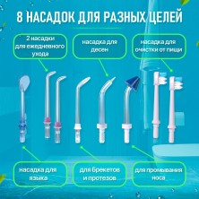 TDK-043 Ирригатор Cordless Oral Irrigator с чехлом и 8 насадками