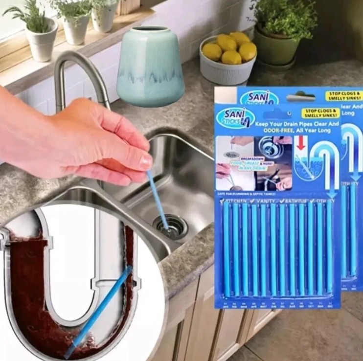 RZ-049 Палочки от засора слива Sani Sticks