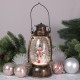 TV-614 Фонарь Crystal Light снеговики на санках декоративный с USB TL010