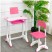 DT-314 Детский стул и стол розовый B-01