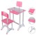 DT-314 Детский стул и стол розовый B-01