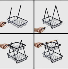 KP-121 Корзина Home Storage Rack DZ3369A 2 яруса для фруктов и овощей