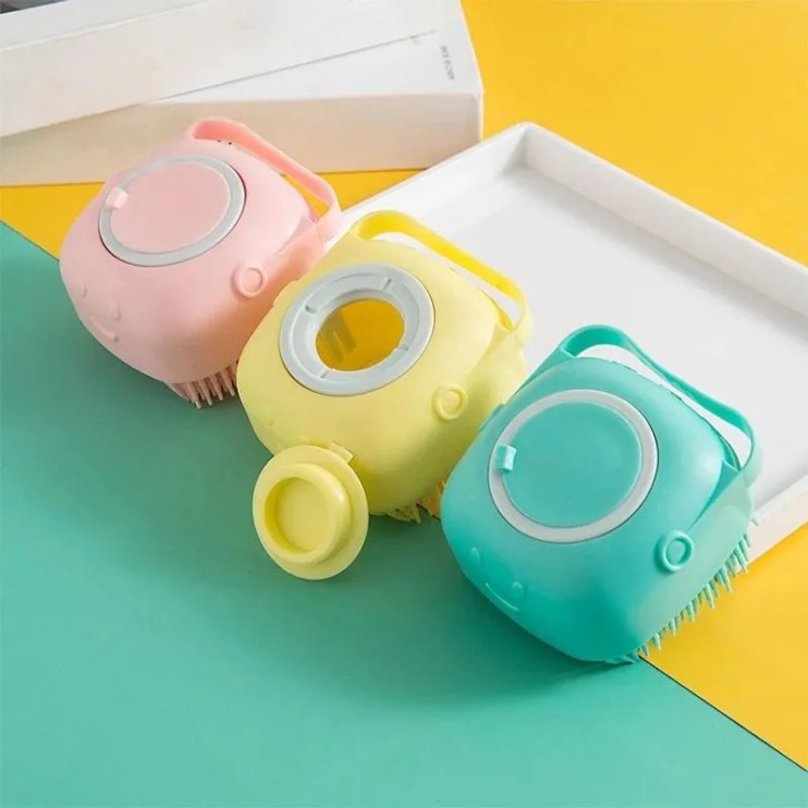 KP-421 Щетка Silicone Massage Bath Brush для тела силиконовая