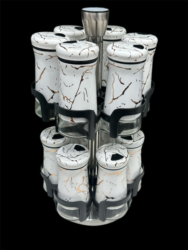 KP-136 Солоноки Glass Canister With Metal Casing 12 шт в наборе