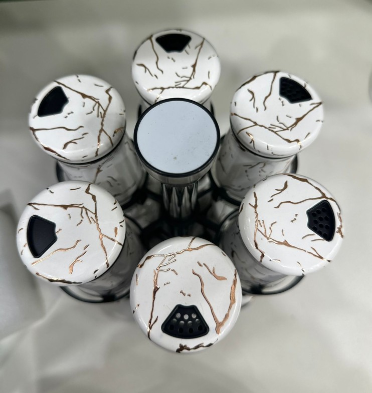 KP-136 Солоноки Glass Canister With Metal Casing 12 шт в наборе