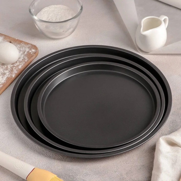 KP-521 Набор форм Carbon Steel Pisapan для пиццы