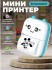 DT-010 Мини принтер Mini Cat Bluetooth Thermal Printer с цветными бумагами