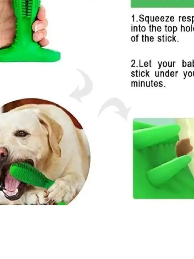 TV-692 Игрушка-кусалка Pet Toothbrush для собак силиконовая S