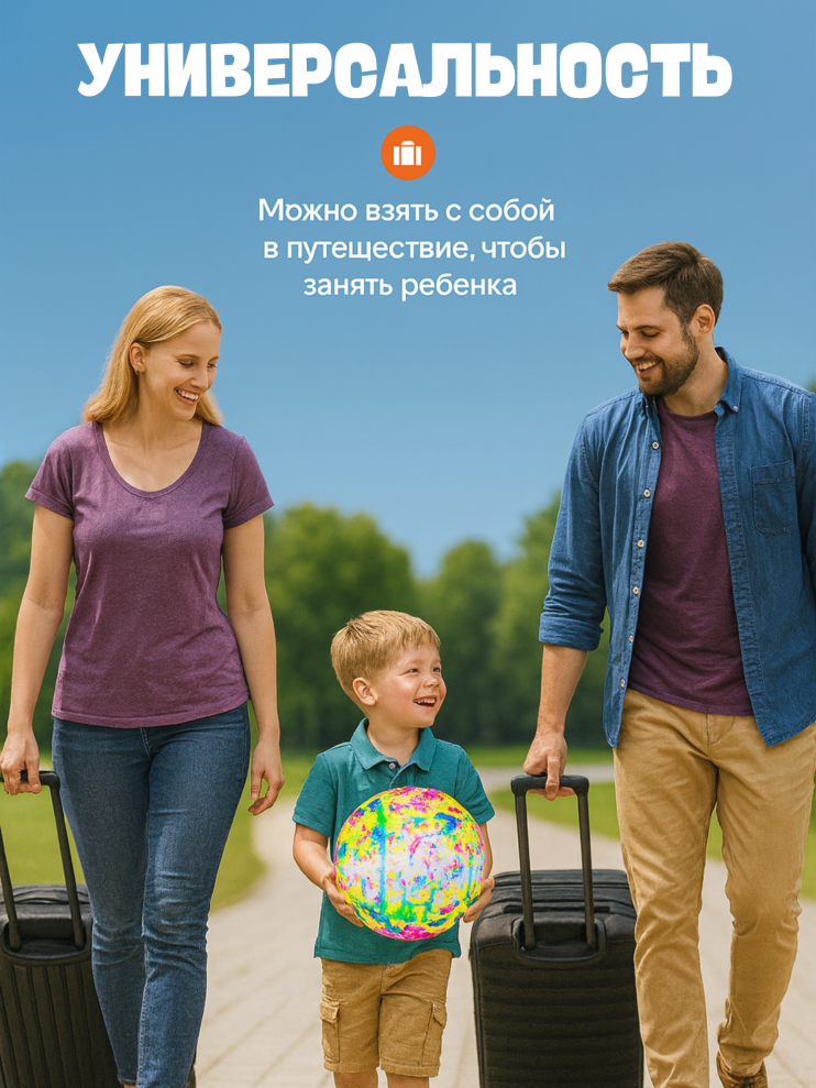 DT-080 Мяч детский цветной HL13