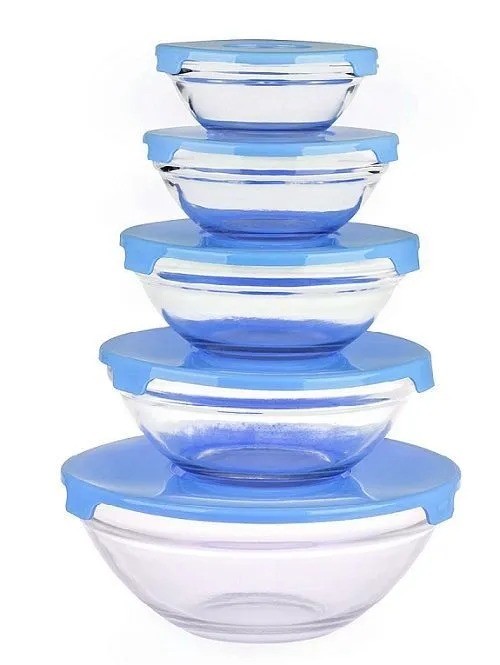 KP-344 Набор контейнеров Glass Bowl Set 5 шт