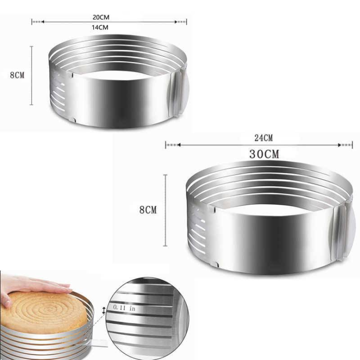 RZ-650 Кольцо Cake-Slicing Ring для торта 6-20 см раздвижное
