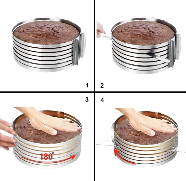 RZ-650 Кольцо Cake-Slicing Ring для торта 6-20 см раздвижное