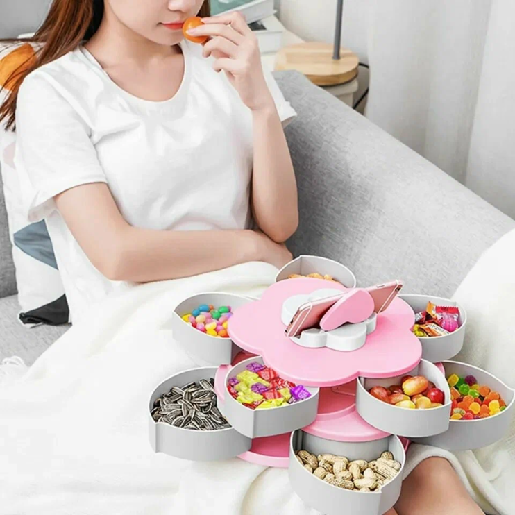 TV-601 Коробка Flowers Overflow Candy Box для конфет двухъярусная