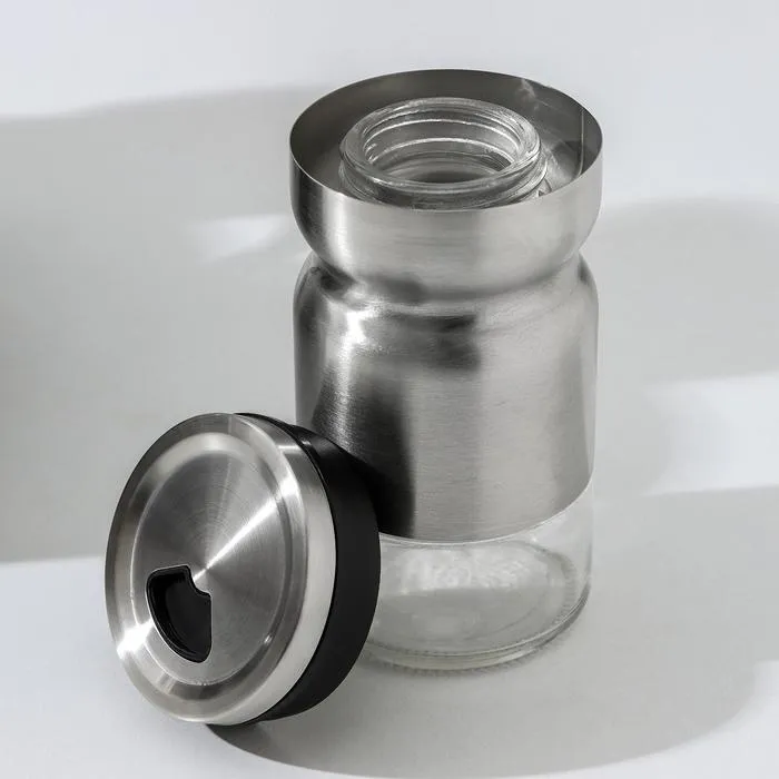 KP-133 Набор Glass Canister With Metal Casing для специй 6pcs солонок
