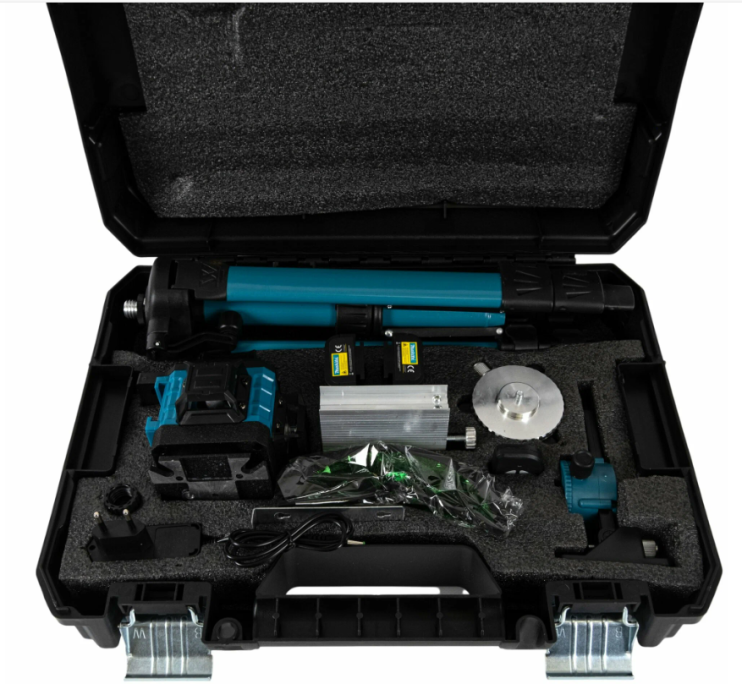 IN-235 Лазерный уровень Rechargeable Green multi Line Laser  5Vmax16X с подставкой