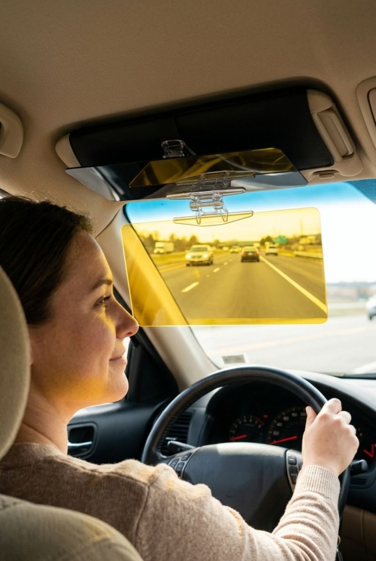 TV-126 Козырек HD Vision Visor автомобильный, солнцезащитный, антибликовый  на козырек автомобиля