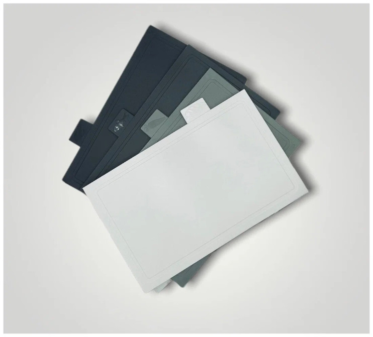 KP-670 Набор из 4-х разделочных досок на подставке серый