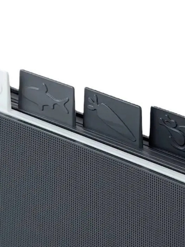 KP-670 Набор из 4-х разделочных досок на подставке серый