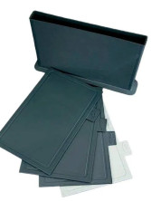 KP-670 Набор из 4-х разделочных досок на подставке серый