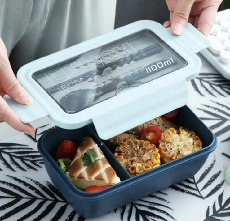 KP-254 ланчбокс Lunch + вилка, ложка 1100 ml