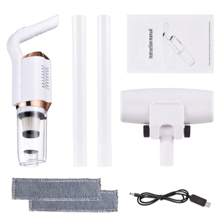 RZ-345 Пылесос  Wireless Vacuum Cleaner вакуумный с 4-мя насадками