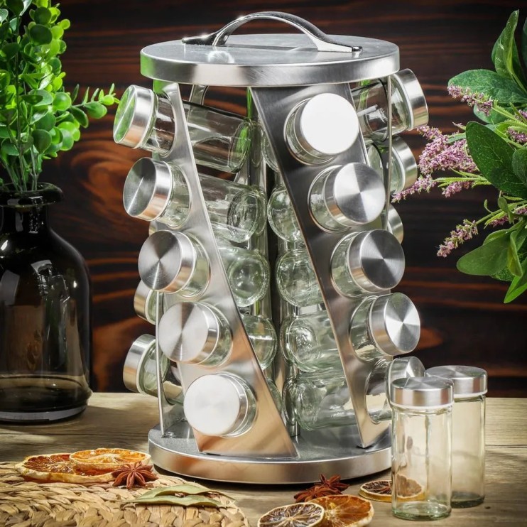 KP-350 Набор Spice Corousel 20 шт для специй