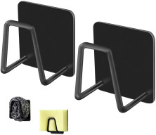 KP-488-1 Держатель металлический кухонный для губки черный